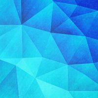 abstract polygon multi color cubizm painting in ice blue philipp rietz 1